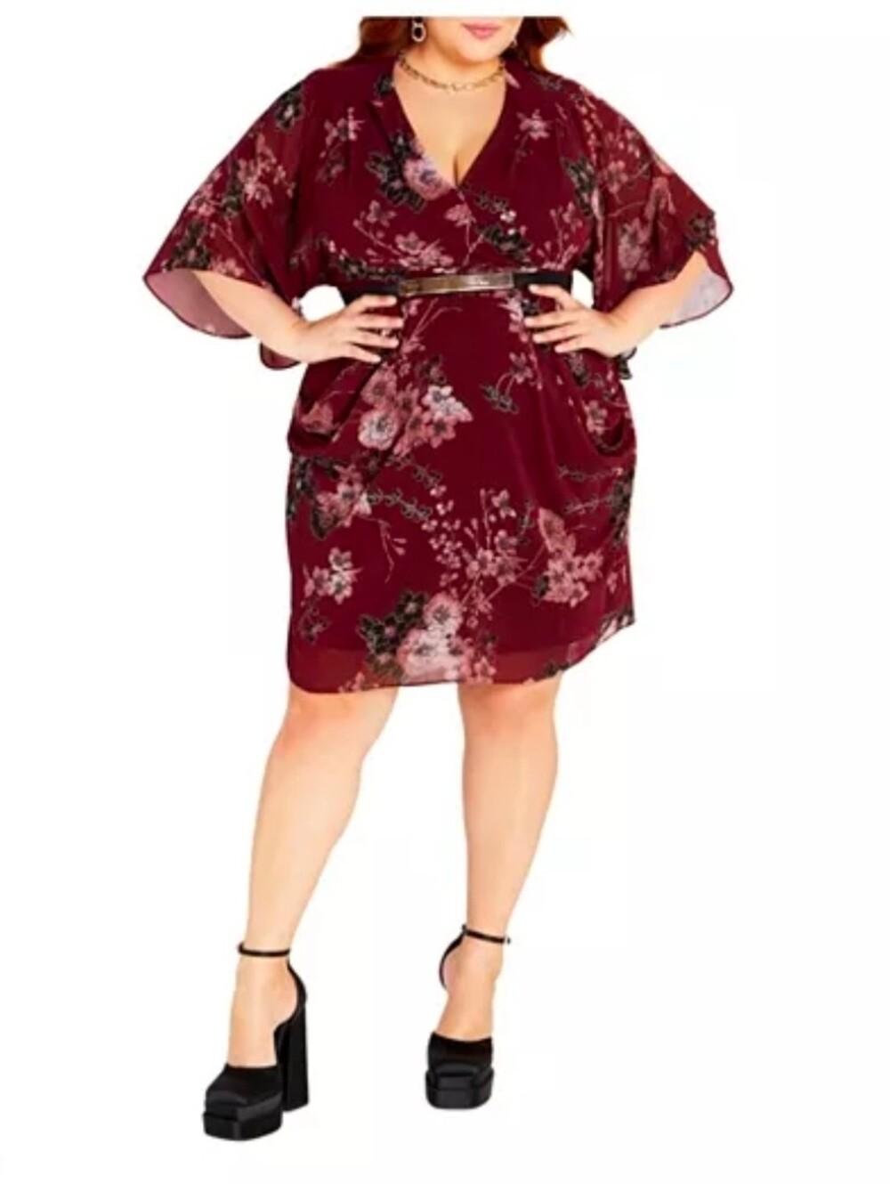 City Chic Plus Size Lila Mini Dress Size 22w